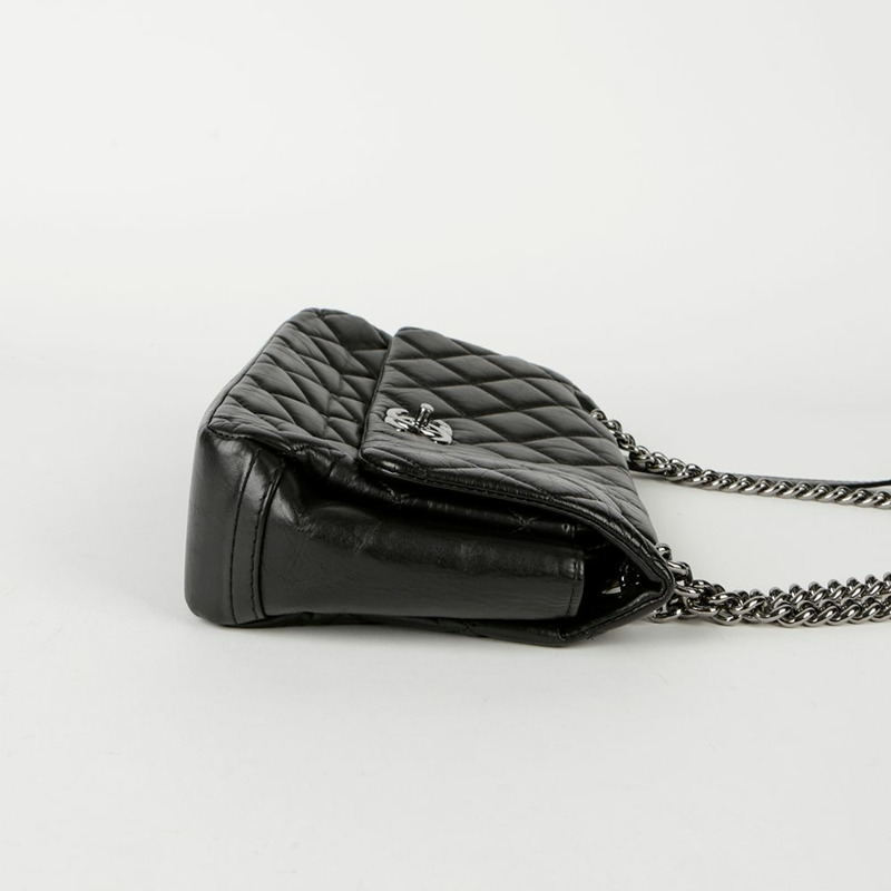 CHANEL CC Logo Season 翻蓋鏈條單肩包-4