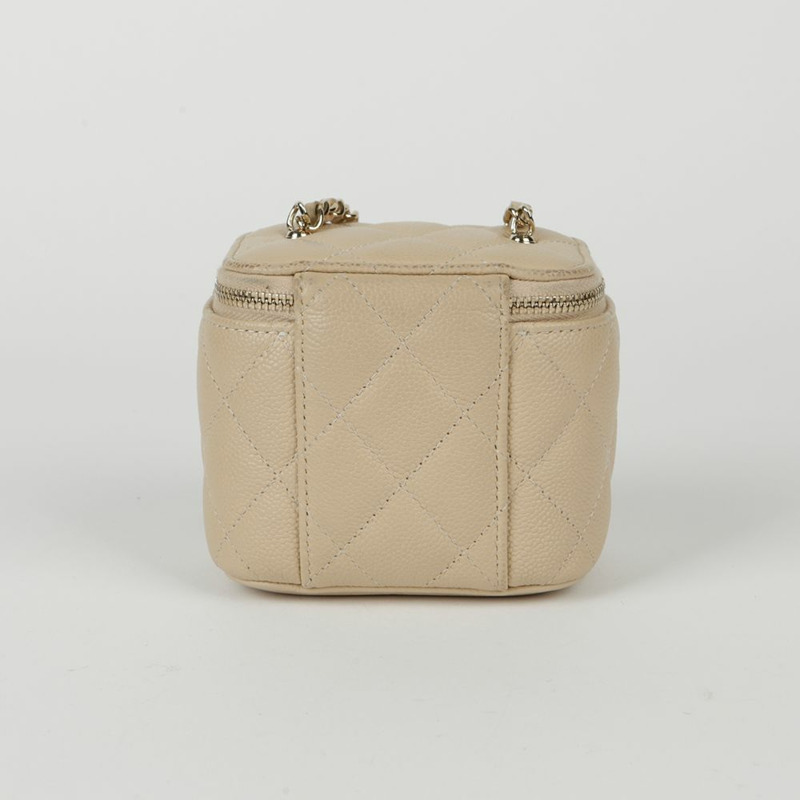 【包稅】CHANEL 魚子醬迷你化妝肩斜背包-4