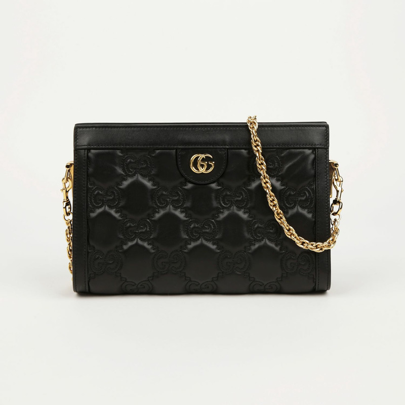 GUCCI GG Matelassé 小號皮革肩背包與斜背包-1