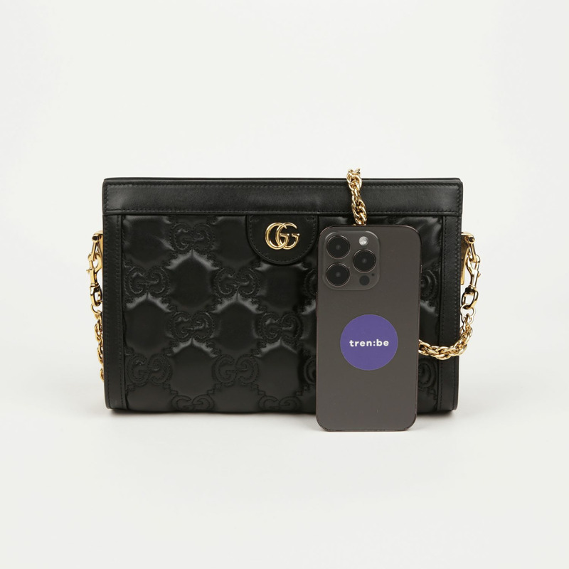 GUCCI GG Matelassé 小號皮革肩背包與斜背包-8