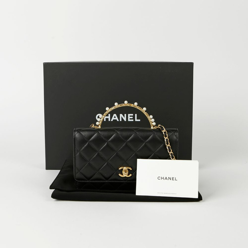 CHANEL WOC 迷你頂部提把托特包和單肩包-0