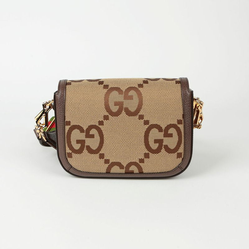 【包稅】GUCCI Jumbo GG 馬銜扣 1955 迷你肩斜背包-3