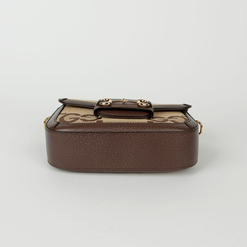 【包稅】GUCCI Jumbo GG 馬銜扣 1955 迷你肩斜背包-5