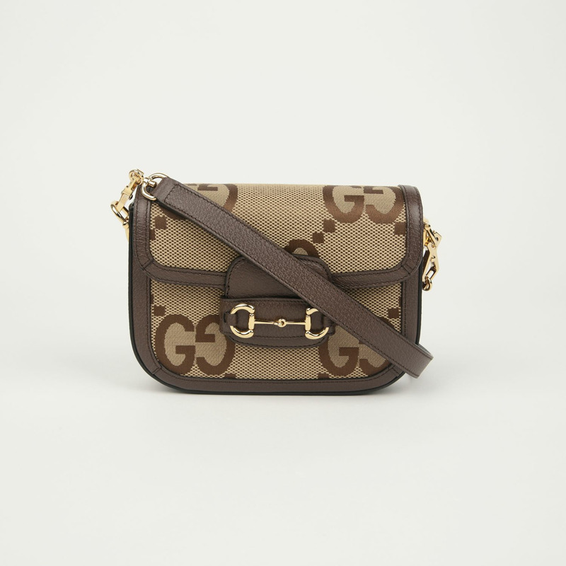 【包稅】GUCCI Jumbo GG 馬銜扣 1955 迷你肩斜背包-1