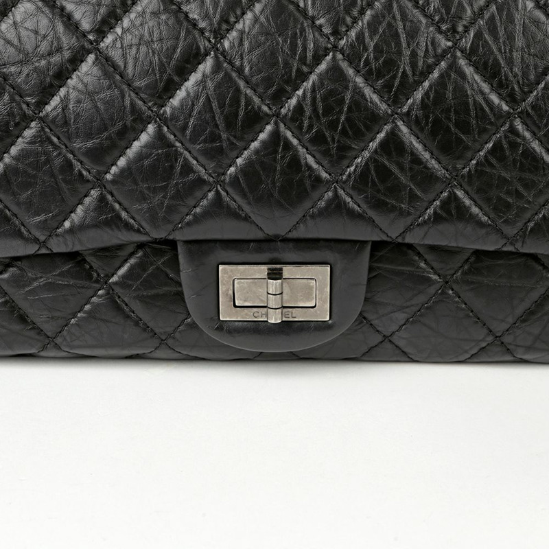CHANEL 復古超大翻蓋肩斜背包-2