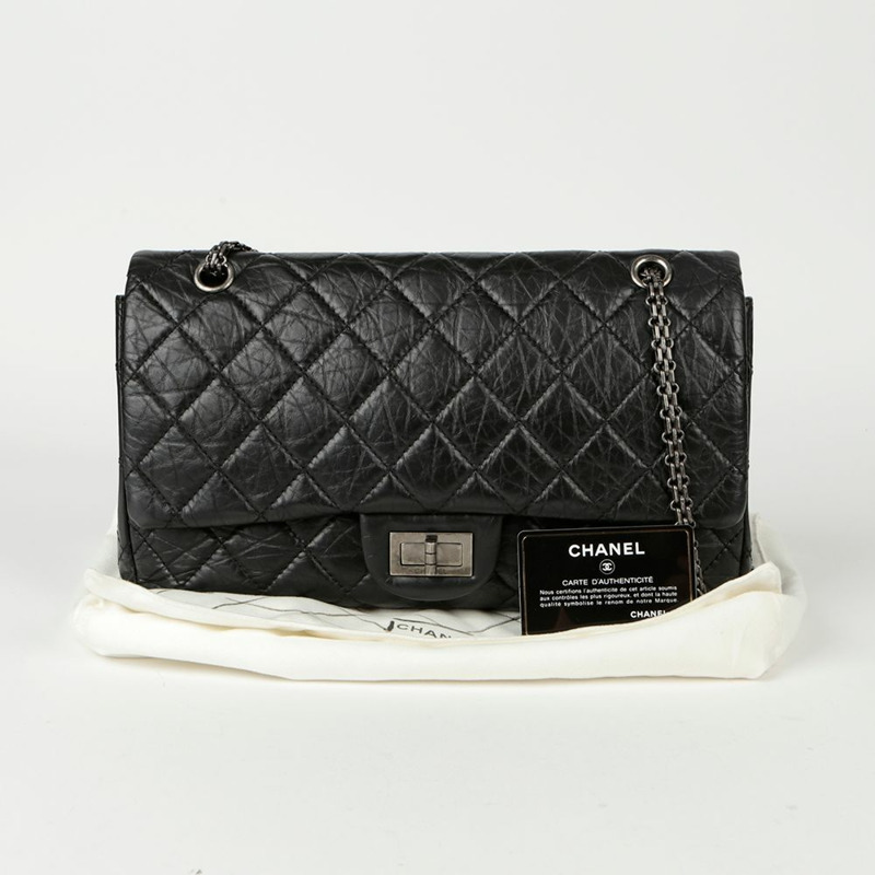 【包稅】CHANEL 2.55 復古超大翻蓋單肩斜背包-0