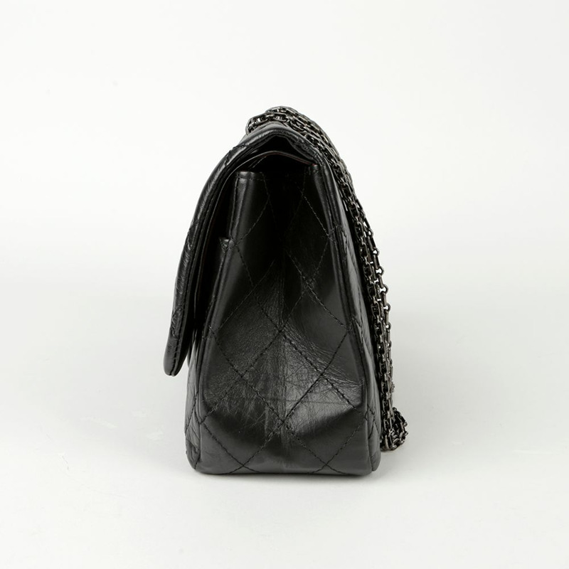 【包稅】CHANEL 2.55 復古超大翻蓋單肩斜背包-4