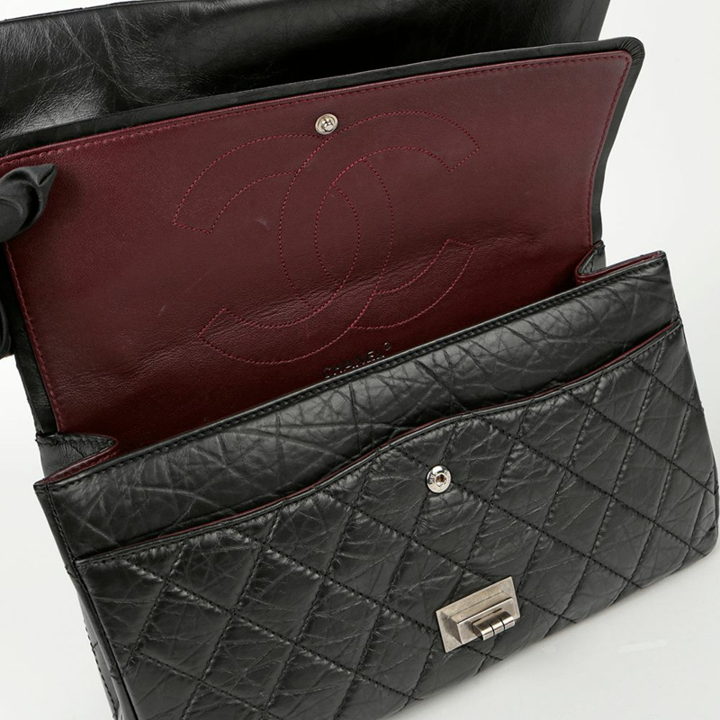 【包稅】CHANEL 2.55 復古超大翻蓋單肩斜背包-8