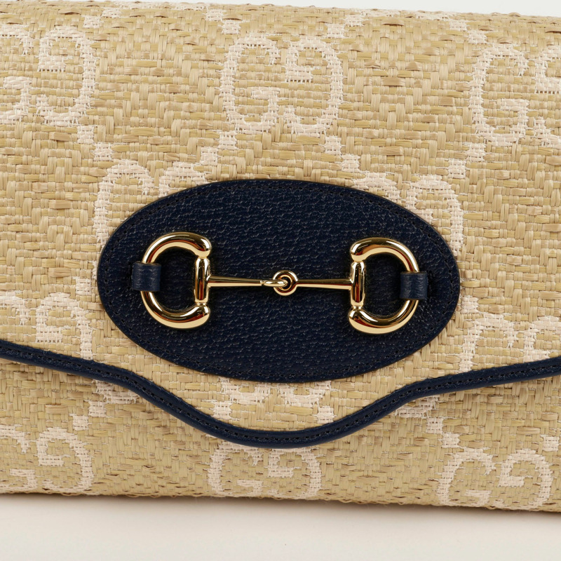 【包稅】GUCCI GG Supreme 1955 小號馬銜扣鏈單肩包-2