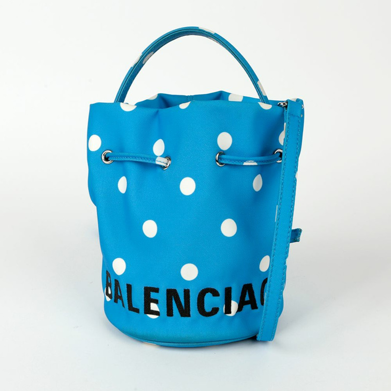 BALENCIAGA Wheel XS 尺寸抽繩桶手提包和單肩包-1