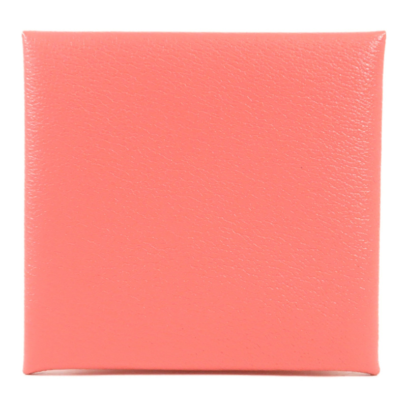 HERMES Chevre皮革Bastia錢包Pink-1