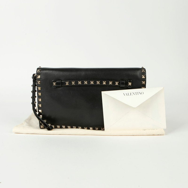 VALENTINO Rockstud 肩帶手拿包-0