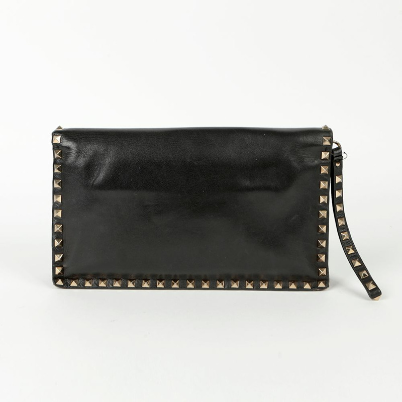 VALENTINO Rockstud 肩帶手拿包-3