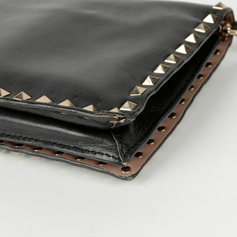 VALENTINO Rockstud 肩帶手拿包-12
