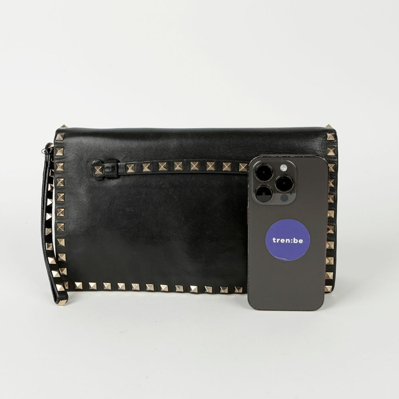 VALENTINO Rockstud 肩帶手拿包-14