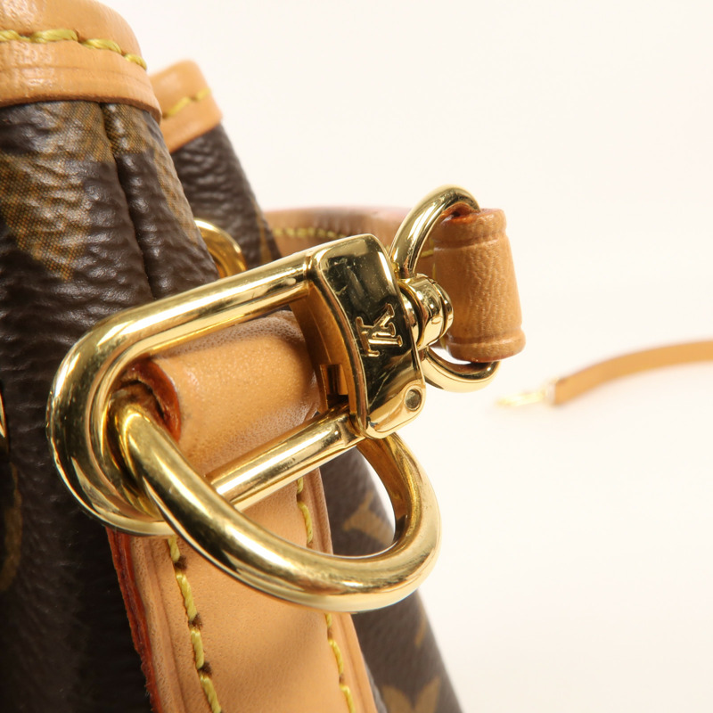 LOUIS VUITTON Monogram Nano Noe金扣手挽肩背兩用袋-11