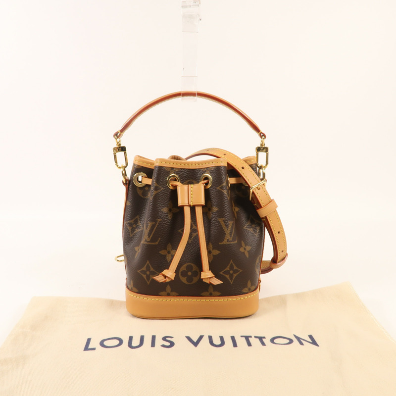 LOUIS VUITTON Monogram Nano Noe金扣手挽肩背兩用袋-13