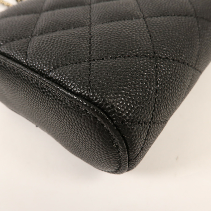 CHANEL 牛皮皮革Mini Gigarette Box金扣鏈帶肩背袋-6