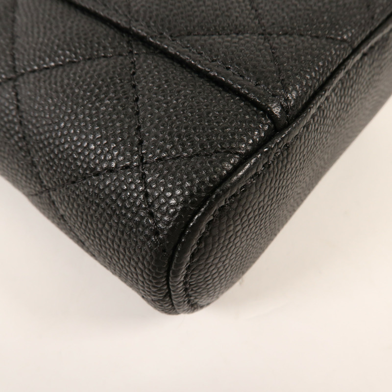 CHANEL 牛皮皮革Mini Gigarette Box金扣鏈帶肩背袋-7