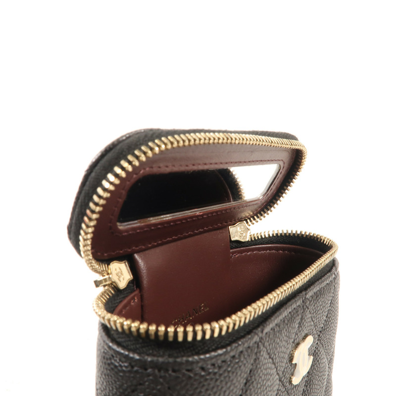 CHANEL 牛皮皮革Mini Gigarette Box金扣鏈帶肩背袋-11