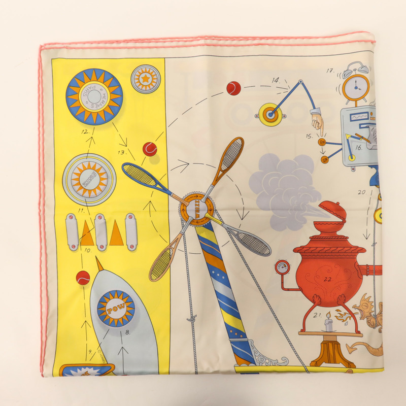 HERMES 絲質Scarf 90x90絲巾-1
