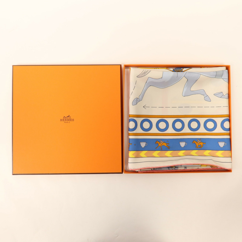 HERMES 絲質Scarf 90x90絲巾-10
