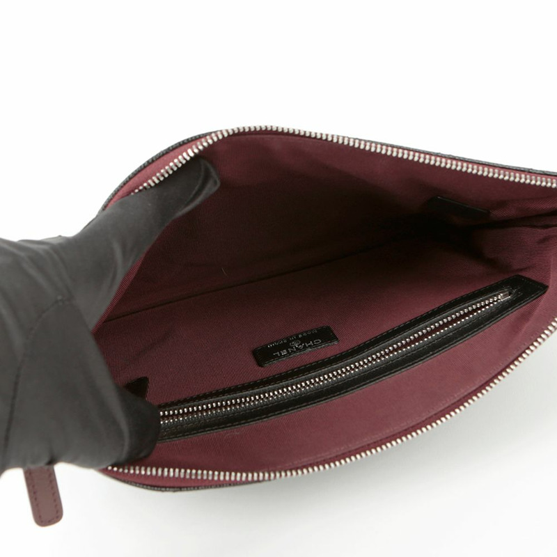 【包稅】CHANEL 魚子醬紋經典新款中型手拿包 A82545-10