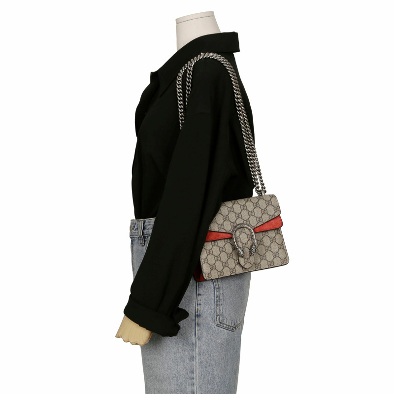【包稅】GUCCI Dionysus迷你鏈條單肩斜背包 421970-13