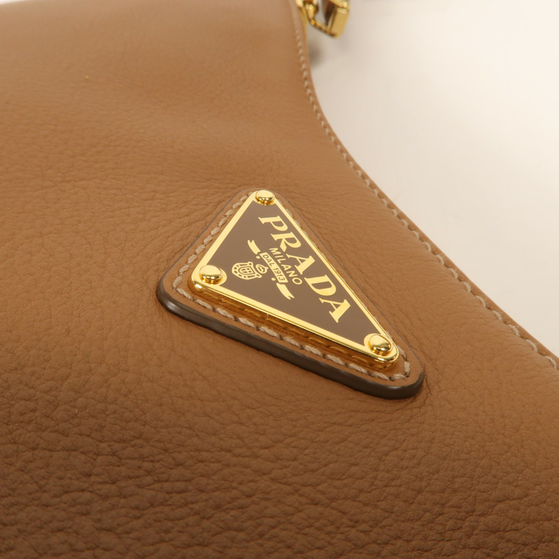 PRADA 牛皮皮革Aimee Medium Shoulder Bag金扣肩背袋-5