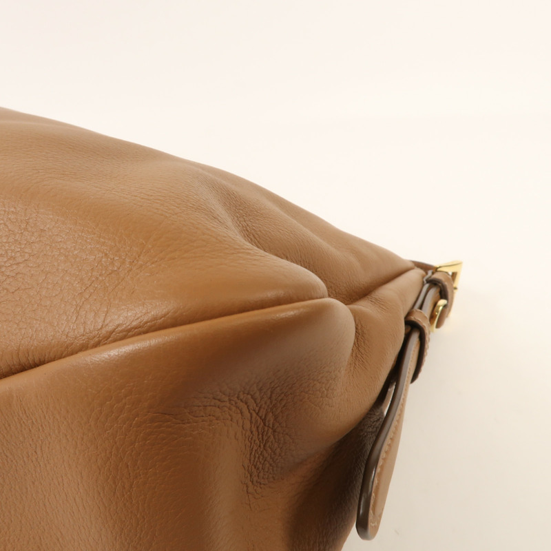 PRADA 牛皮皮革Aimee Medium Shoulder Bag金扣肩背袋-11