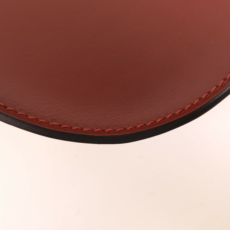HERMES Vache Hunter皮革Evelyne Sellier 29銀扣肩背袋Rouge H-5