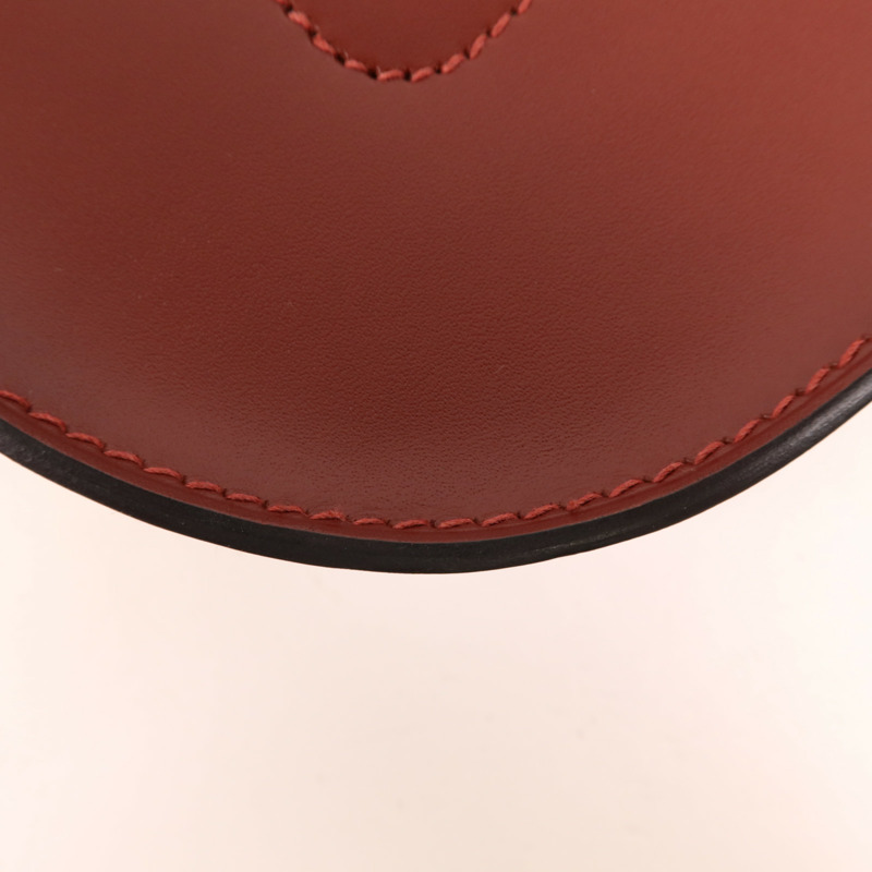 HERMES Vache Hunter皮革Evelyne Sellier 29銀扣肩背袋Rouge H-7
