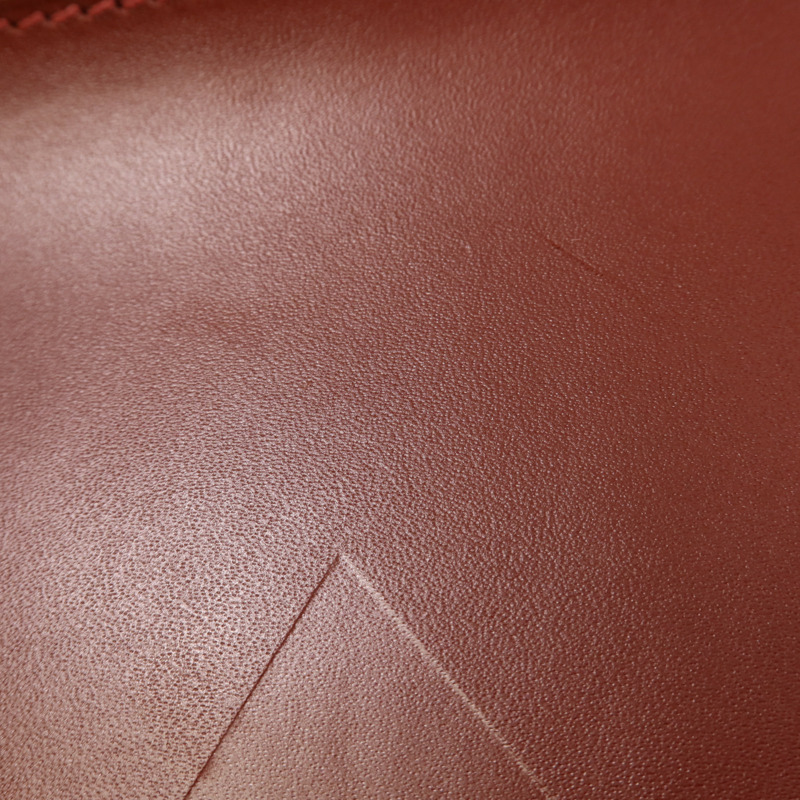 HERMES Vache Hunter皮革Evelyne Sellier 29銀扣肩背袋Rouge H-17