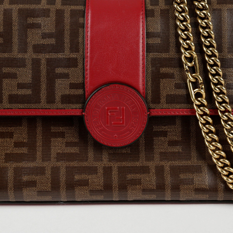 FENDI 雙 F 鏈條單肩斜背包-1