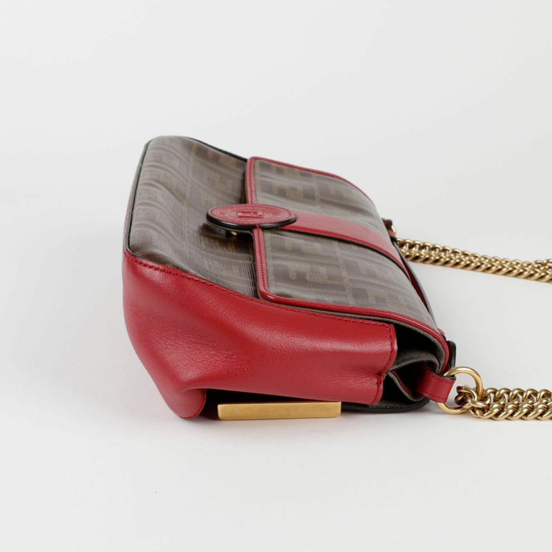 FENDI 雙 F 鏈條單肩斜背包-6