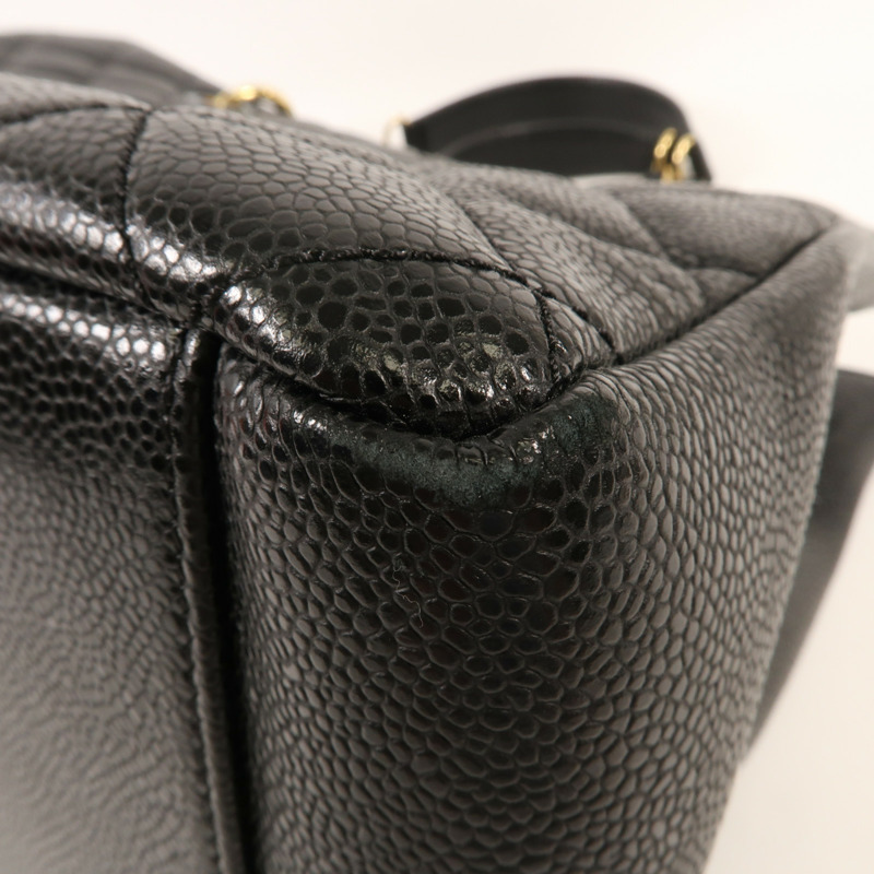 CHANEL 牛皮皮革GST Grand Shopping Tote金扣鏈帶肩背袋-6