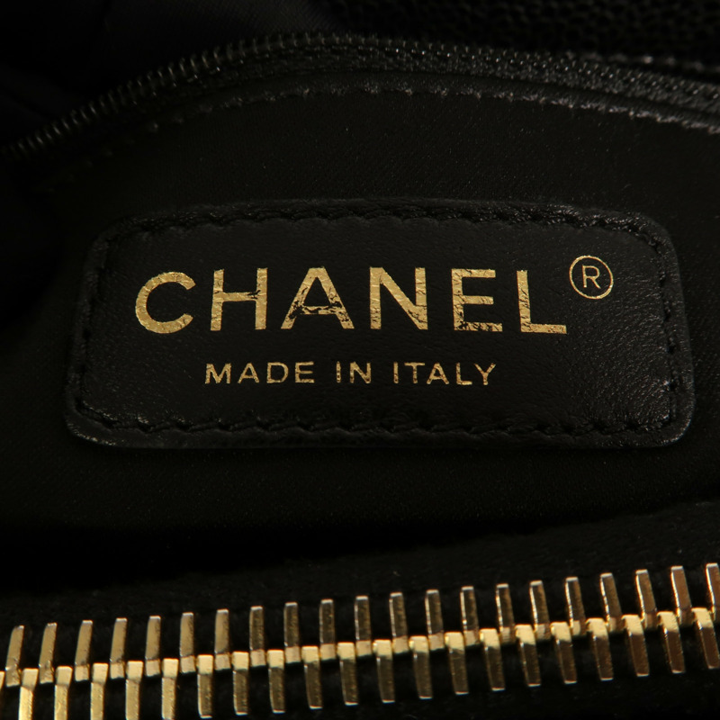 CHANEL 牛皮皮革GST Grand Shopping Tote金扣鏈帶肩背袋-9