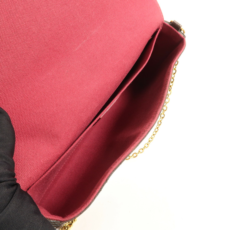 LOUIS VUITTON Monogram Pochette Felicie金扣鏈帶肩背袋-12