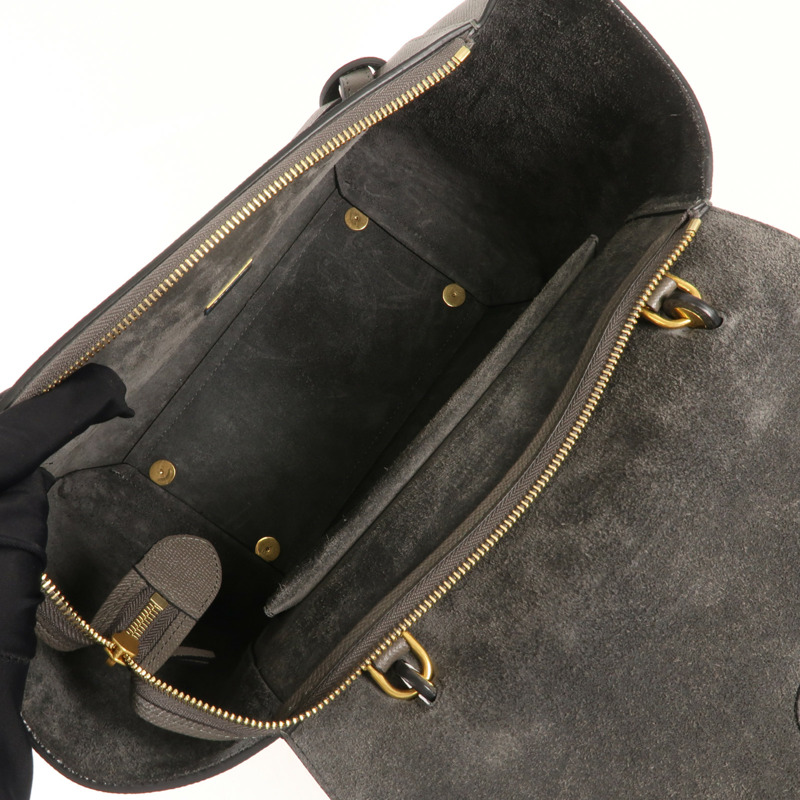 CELINE 牛皮皮革Belt Bag金扣手挽肩背兩用袋-4