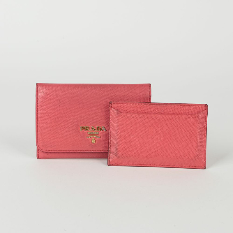 PRADA 金屬標誌卡夾-0