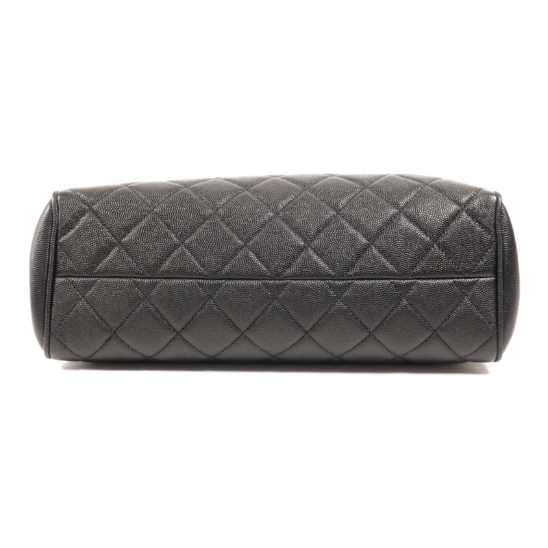 CHANEL 牛皮皮革Chain Tote金扣鏈帶肩背袋-3