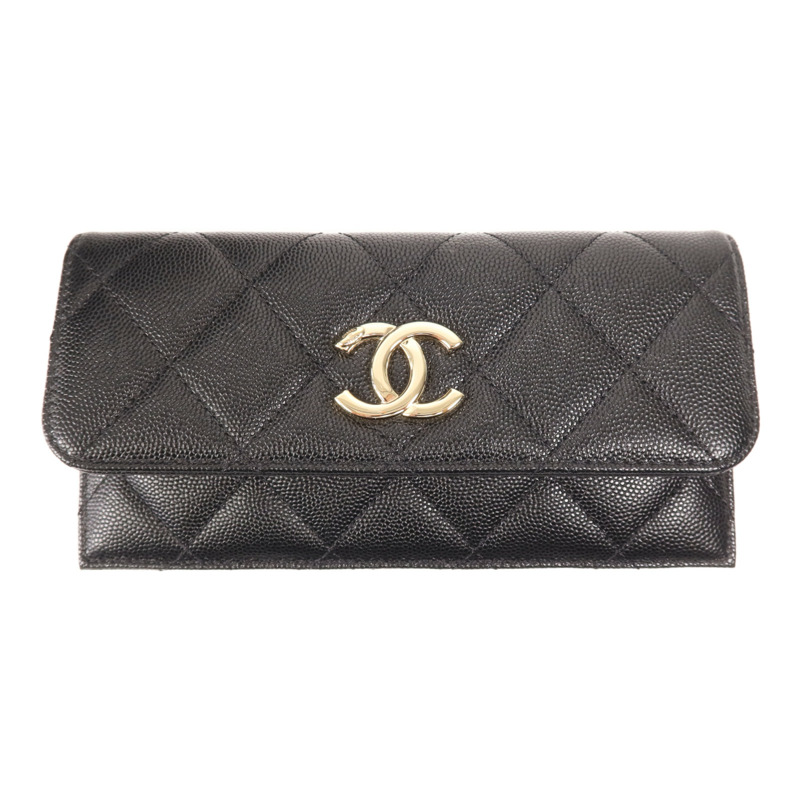 CHANEL 牛皮皮革Chain Tote金扣鏈帶肩背袋-12