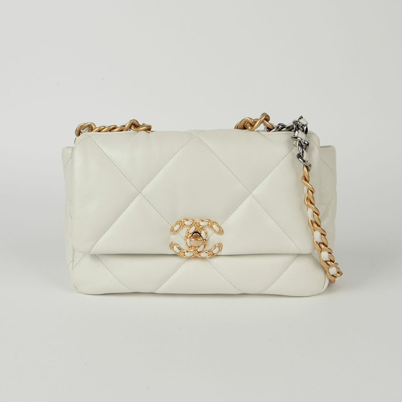 【包稅】CHANEL 19吋中翻蓋手提單肩包-1