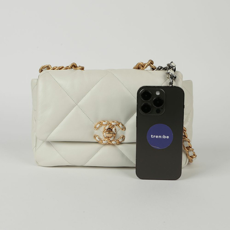 【包稅】CHANEL 19吋中翻蓋手提單肩包-7