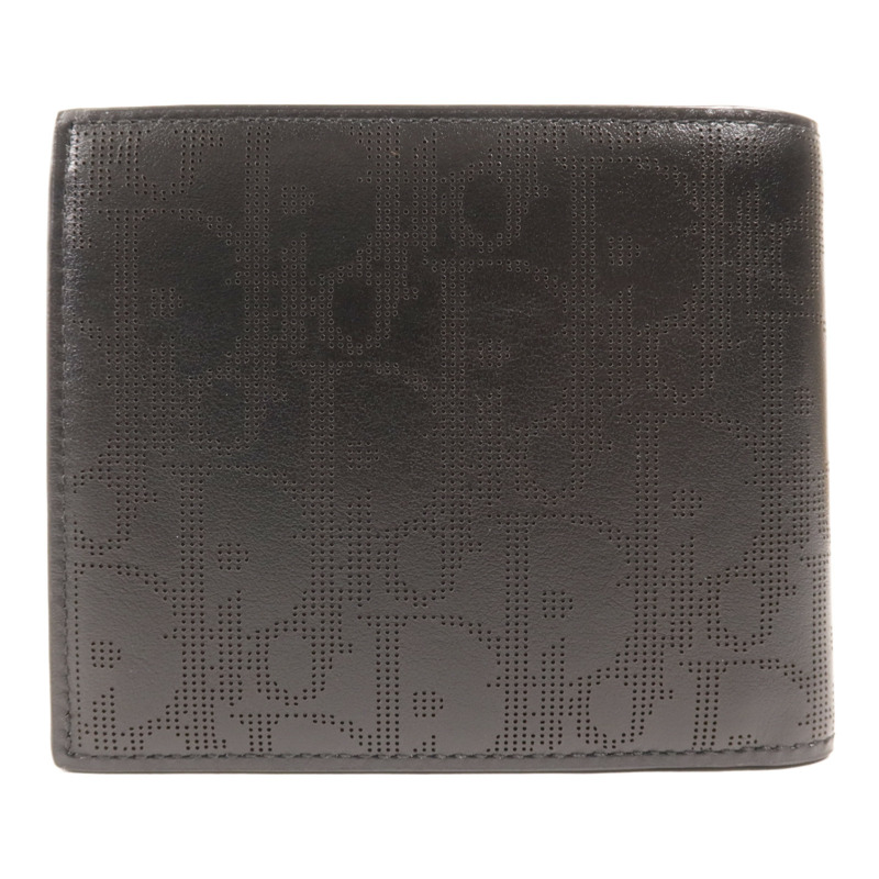 Dior 牛皮皮革Wallet銀扣錢包-1