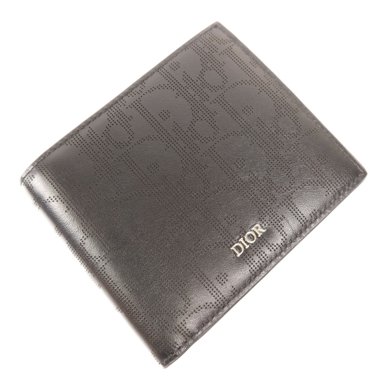 Dior 牛皮皮革Wallet銀扣錢包-2