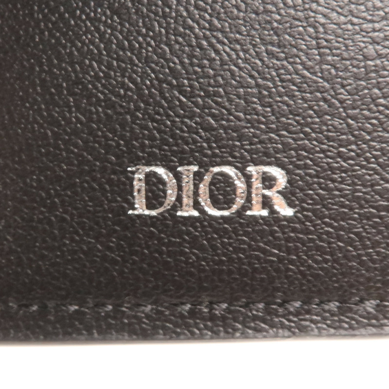 Dior 牛皮皮革Wallet銀扣錢包-6