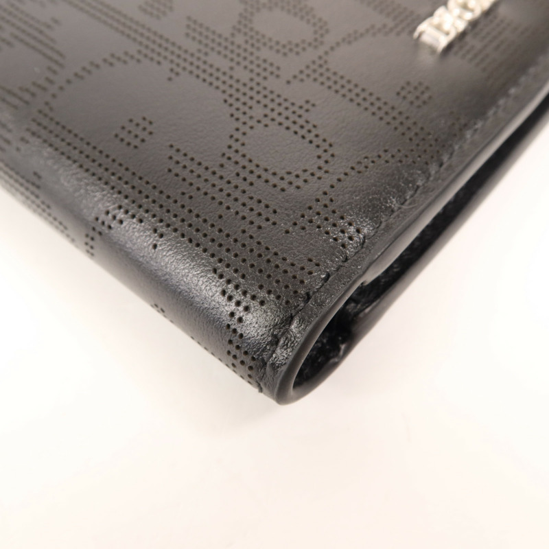Dior 牛皮皮革Wallet銀扣錢包-10