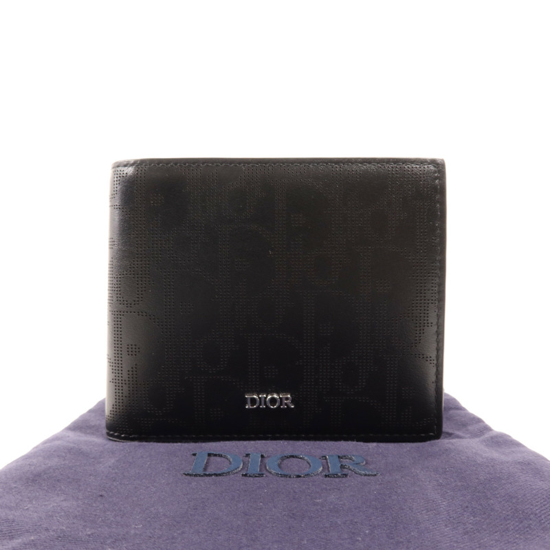 Dior 牛皮皮革Wallet銀扣錢包-13