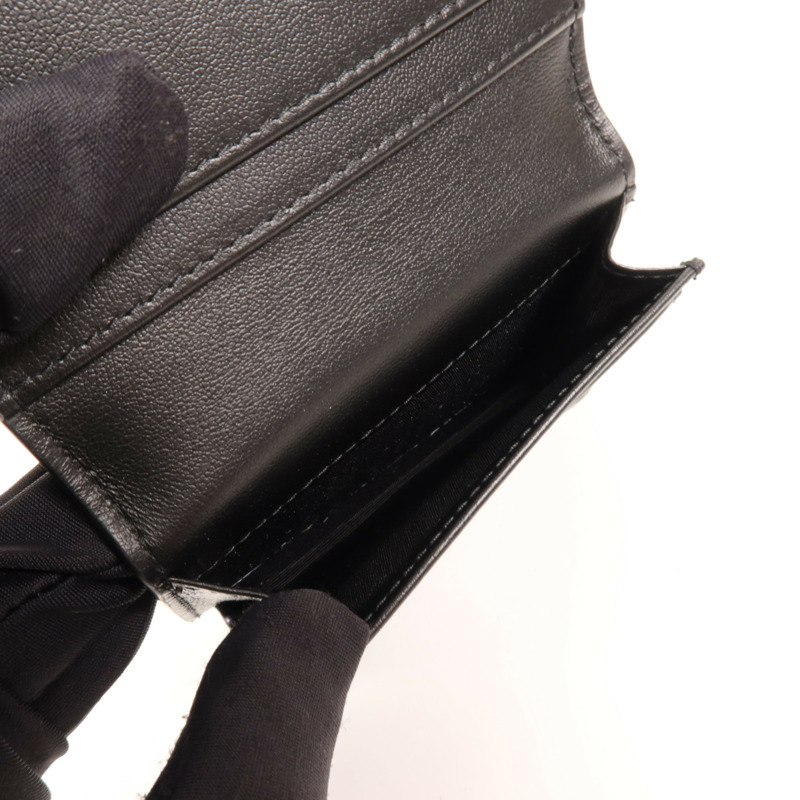 Dior 牛皮皮革Card Case銀扣卡片套-5